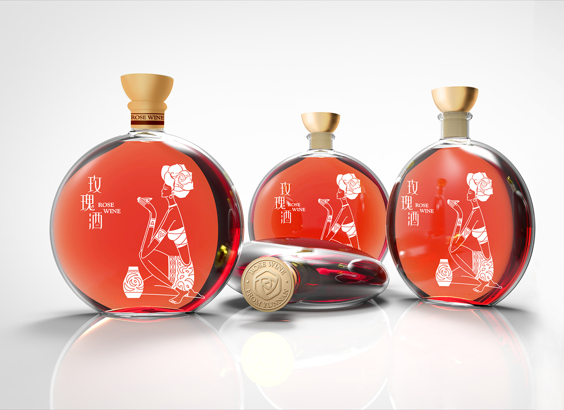 玫瑰酒酒水飲料vi設(shè)計(jì)案例