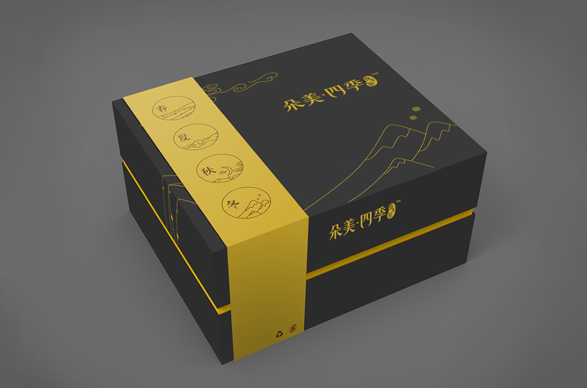 朵美四季茶保健養(yǎng)生茶vi設(shè)計案例